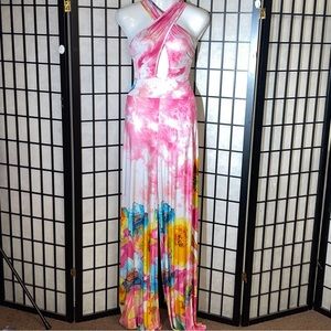 Ms. Bling ladies, tie-dye jumpsuit size medium